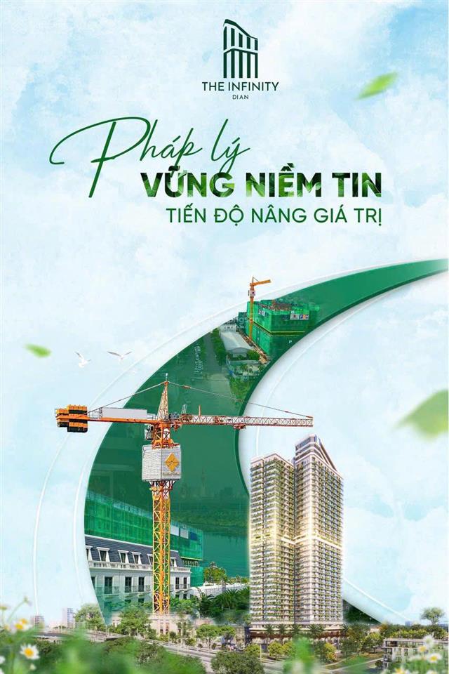 Bán căn hộ 2pn, 2wc, 76m2 tại the infinity, đt 743, dĩ an, 3,1 tỷ