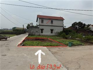 Lô góc cực đẹp tại vân côn. diện tích 59,9m2