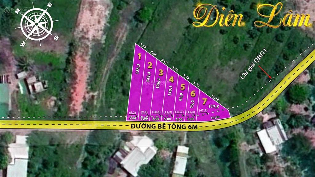 Chính chủ bán lô đất diên lâm, diên khánh, khánh hòa giá chỉ 550 triệu