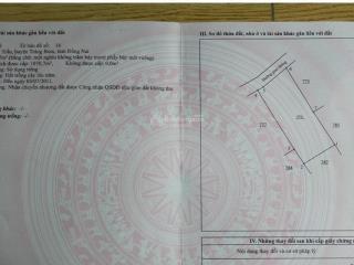 Bán 1070m đất nông nghiệp 2 mặt tiền phủ hồng ở sông trầu sổ riêng chính chủ chỉ 1tr850/m2
