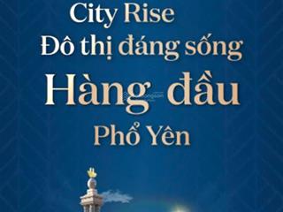 Sắn sàng bàn giao  2 lô ngoại giao vị trí kim cương tại rise city phổ yên, giá chỉ từ 2 tỷ/lô