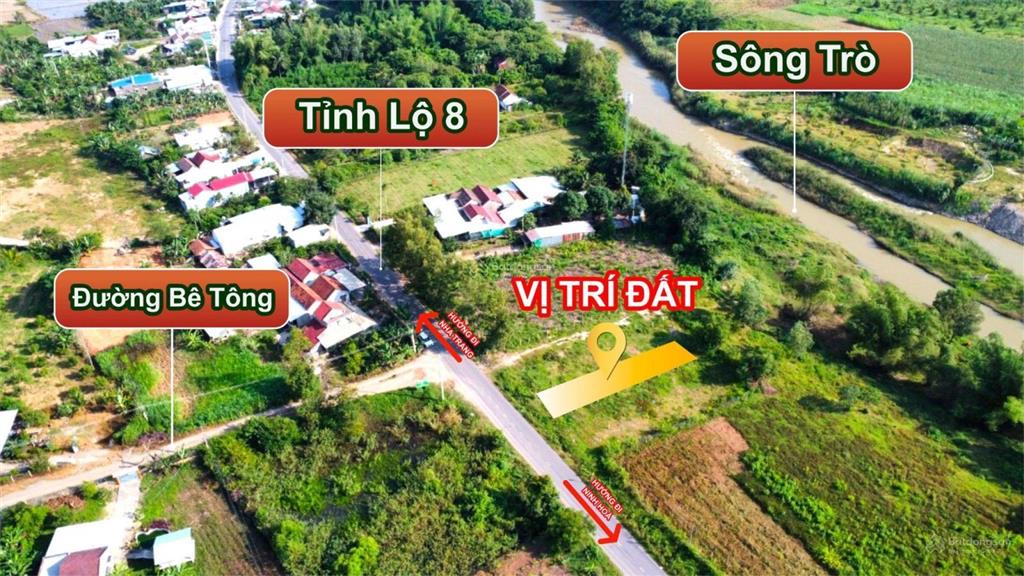 Chính chủ cần bán gấp đất mặt tiền đt8 diên khánh qh 42m2 full thổ sau giáp sông giá tốt