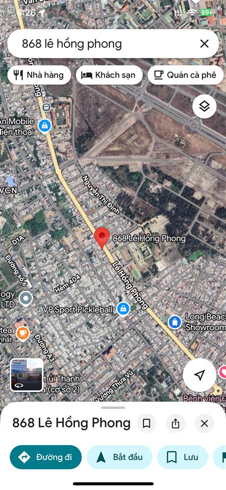 Cần cho thuê mặt bằng kinh doanh số 868 lê hồng phong  nha trang  giá thuê 12 tr/tháng