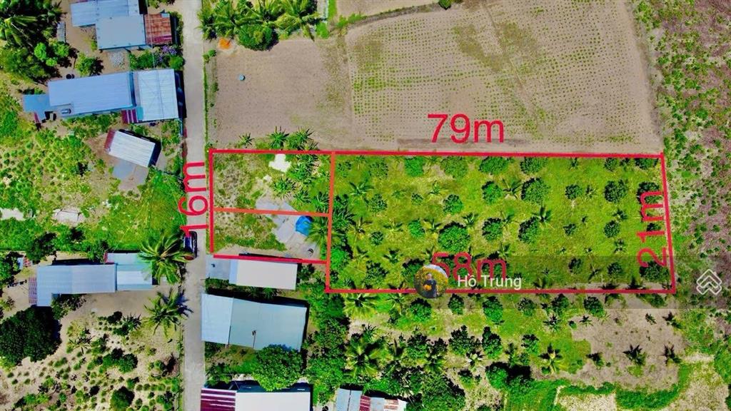 Bán 1550m2 đất có sẵn vườn sẵn 140m2 đất ở, ngay hl62 diên tân