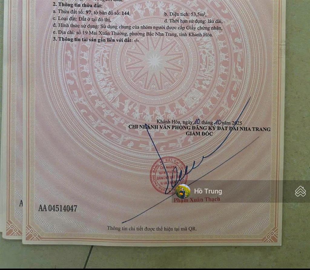 Đất hẻm ô tô đường mai xuân thưởng cách biển 500m