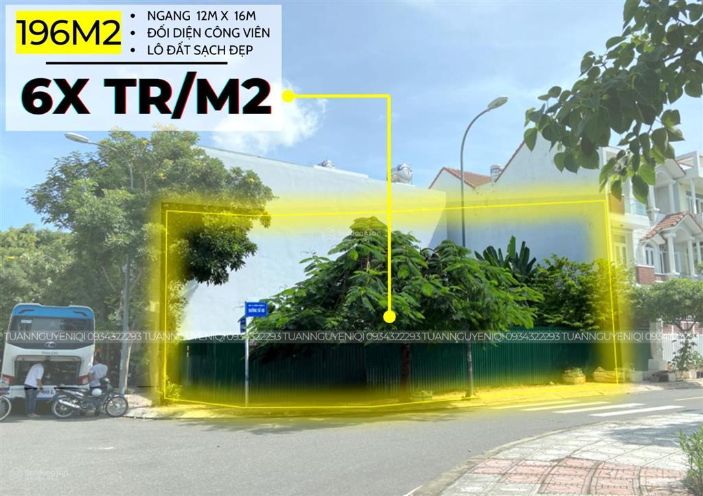 Lô góc hà quang 2 đối diện công viên thích hợp xây chdv giá tốt nhất thị trường chỉ hơn 60 triệu/m2