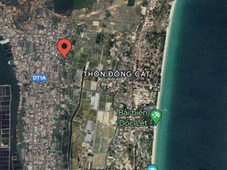 Bán đất dốc lết cách biển 1,5km, có dt 1350m2, 48x27, thổ cư 750m2, hai mặt tiền