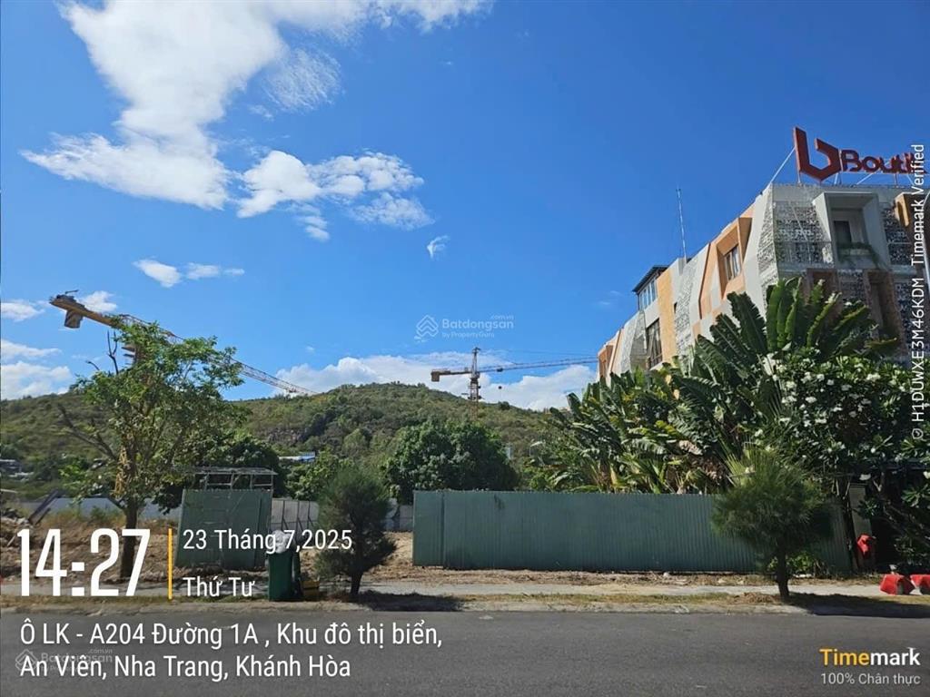 Bán lô đất 2 mặt tiền khu đô thị biển an viên nha trang