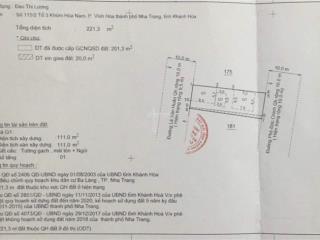 Bán lô đất cực đẹp 221,3m2 (ngang 9m) đường phó đức chính, vĩnh hoà, nha trang  giá 17,5 tỷ