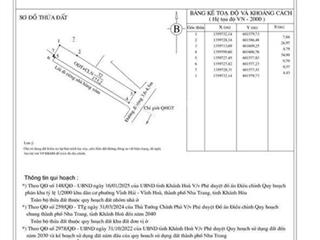 Bán đất đường xóm còi, hẻm 2/4, vĩnh hải, nha trang. dt 173m2 (ngang 5m) h. đông nam  giá 16tr/m2