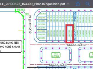 Bán đất tđc ngọc hiệp đường 13m  sổ hồng  view công viên  xd tự do