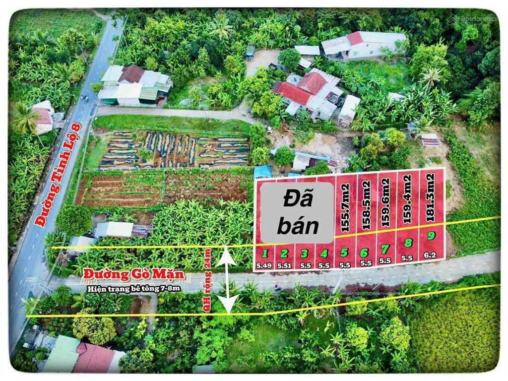 Đất thổ cư đường rộng 7m quy hoạch rộng 24m, sát hương lộ 39. chỉ 539tr/ 1 lô