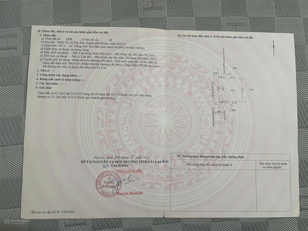 Chính chủ bán đất mặt đường đào duy từ, tp pleiku, đất sát biển hồ. giá 200tr/m ngang  0986 853 ***