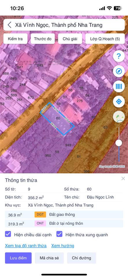 Chính chủ nhờ bán đất mặt tiền đường mai thị dõng, hòn nghê, 356.7m2, ngang 12 giá chỉ 8 tỷ