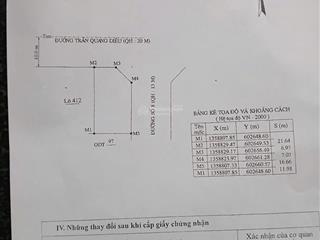 Lô góc đất biệt thự kđt bắc vĩnh hải, vĩnh hoà, nha trang  246,7m2 ngang 12m  giá 50triệu/m2
