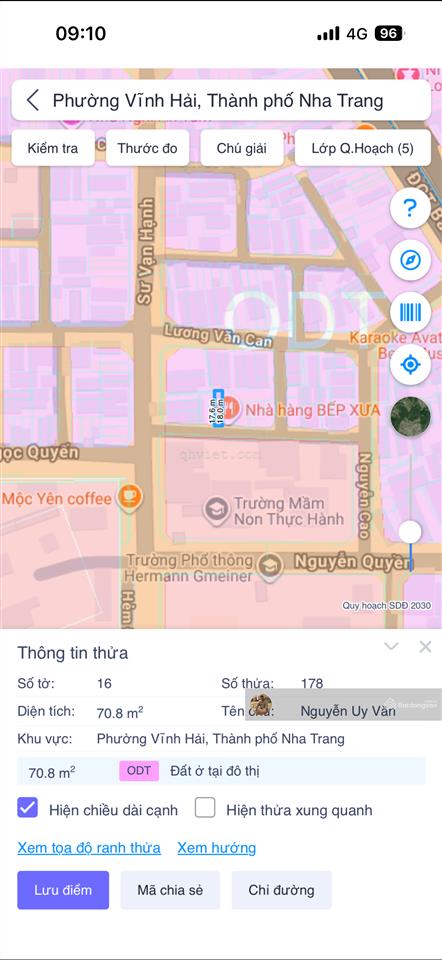 1 lô duy nhất! bán lô đất hẻm đường sư vạn hạnh, khu at vĩnh hải cũ, 70.8m2 giá chỉ 4.2 tỷ