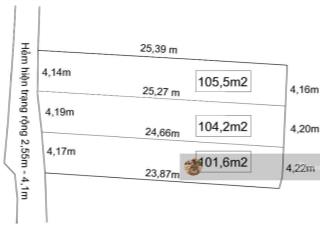 Chính chủ nhờ bán lô đất hẻm chung cư hoàng quân thông 2/4, 100m2, ngang 4.1m. giá chỉ 3.7 tỷ