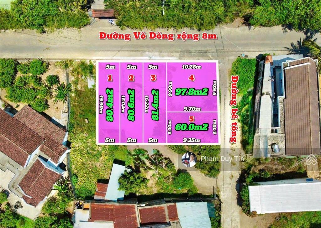 Bán lô mặt tiền võ dõng rộng 8m vừa ở vừa kinh doanh buôn bán. cách 23/10 chỉ 100m