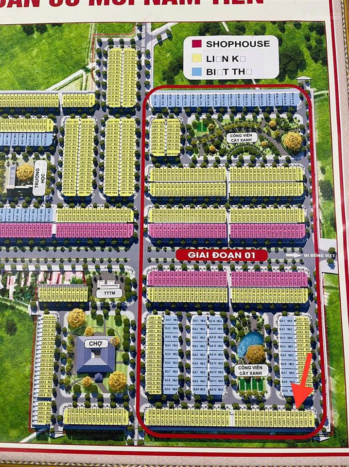 Bán lô đất giá rẻ nhất dự án nam tiến, cam kết rẻ hơn 400 triệu