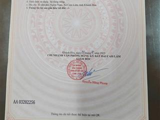 Lô đất full thổ cư 175 m2 tại đường xuân diệu  chợ cam đức, trong ranh dân cư không bị quy hoạch