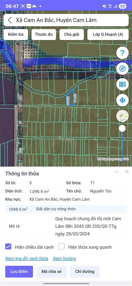 Cam an bắc cam lâm đất view suối full 3.5 triệu/m2 giáp suối đường ô tô 8 mét