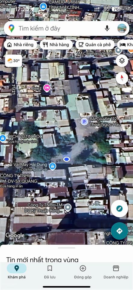 Cần bán đất 192m2 thoại ngọc hầu p.phú thọ hoà q,tân phú