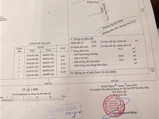 Bán đất tại phường phú lợi, thủ dầu một, bình dương, ngang 8.4m , giá chỉ 4 tỷ920ỷ, vị trí đẹp