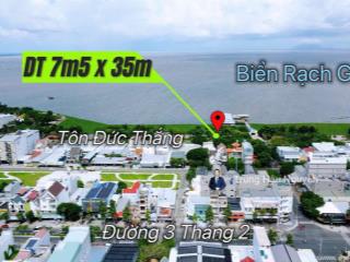 Đất mặt tiền tôn đức thắng gần vincom. lộ 37m, view biển và công viên, 7.5x35m, full thổ cư, shr
