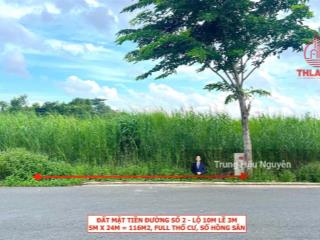 Đất mặt tiền trục chính khu dân cư đường 3/2 nối dài, đầy đủ tiện ích, lộ 16m, 5x24, full thổ cư sh