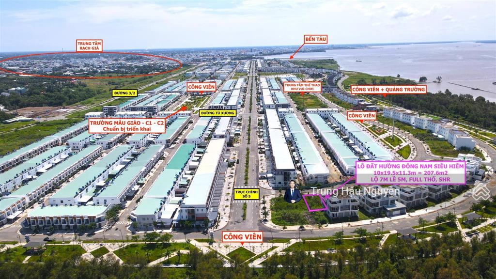 Lô đất hiếm kđt tây bắc, kế công viên, khu thể thao, 3 trường học, lộ 17m, 10x19.5m full thổ cư shr