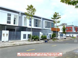 Nhà nguyễn hiền điều kdc khu nam an hòa kế công an tỉnh, lộ 17.5m, 5x23m, 2 tầng 2 ngủ 3 wc, shr