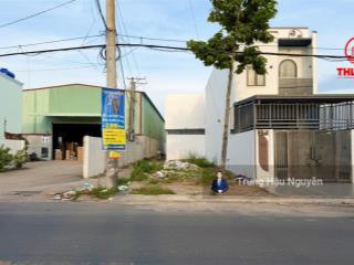 Đất góc 2 mặt tiền kinh doanh lâm quang ky gần công an tỉnh, lộ 10m, 4.6x19m, full thổ cư, sổ sẵn