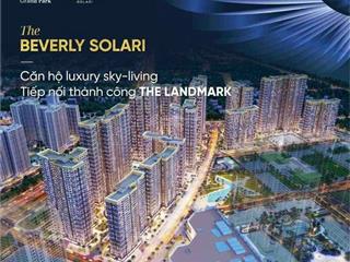 Căn hộ the beverly solari  vinhomes grand park tòa bs15 căn hộ 1pn+1 giá rẻ nhất thị trường