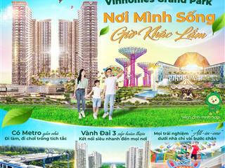 Bán căn hộ 2pn 1 wc tòa s5 phân khu the rainbow vinhomes grand park  full nội thất cao cấp