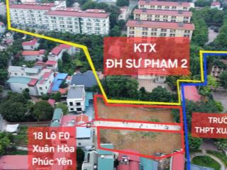 Bán đất tại võ thị sáu, 1 tỷ, 65m2, phúc yên, vĩnh phúc