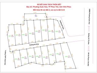 Bán đất tại võ thị sáu, xuân hòa, phúc yên, vĩnh phúc, 1,2 tỷ, 60,3 m2, view đẹp