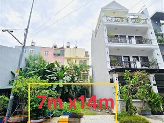 Bán nền ngang 7m thạnh mỹ lợi dt 98m2(7m x14m) phạm công trứ giá 13.5 tỷ phù hợp xây biệt thự mini