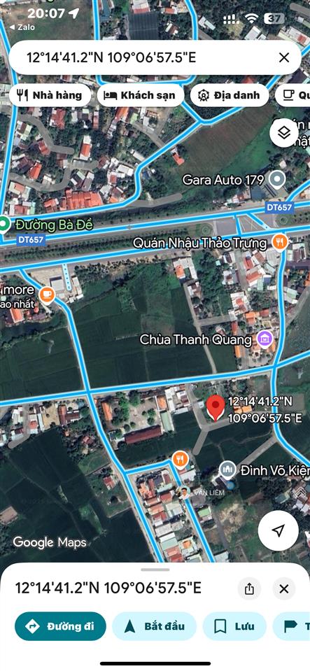 Bán lô đất thôn võ kiện xã diên an diện tích 113,2m2 ngang 5,2m