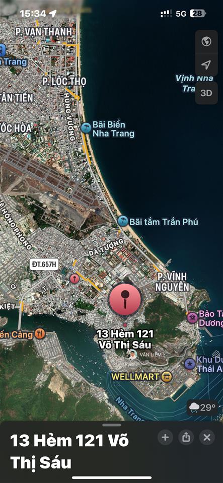 Lô đất gần chung cư ph cách biển chỉ vài trăm mét phù hợp đi bộ tắm biển đường ô tô