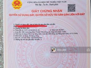 Bán lô đất 2 mặt tiền diên phú , diên khánh vị trí mặt tiền đường nhựa ,