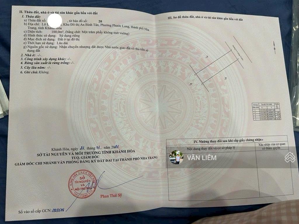 Cần bán lô đất kđt an bình tân, sổ cá nhân  100m2 ngang 5m đường t5 hướng đông bắc