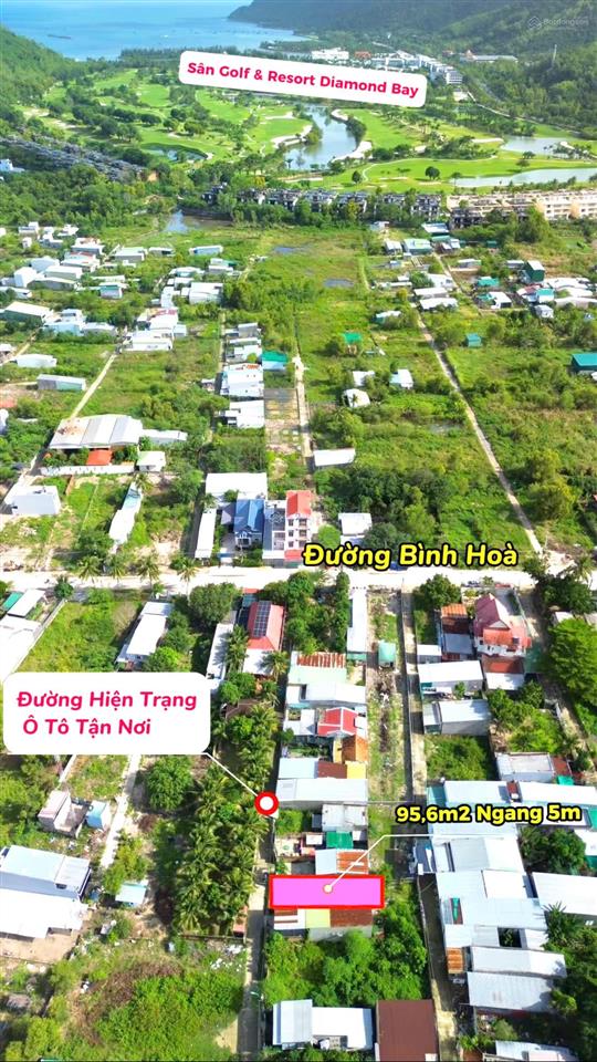 Bán lô đất đường ô tô cách đường bình hoà chỉ vài chục mét diện tích 95,6m2 (ngang 5m)