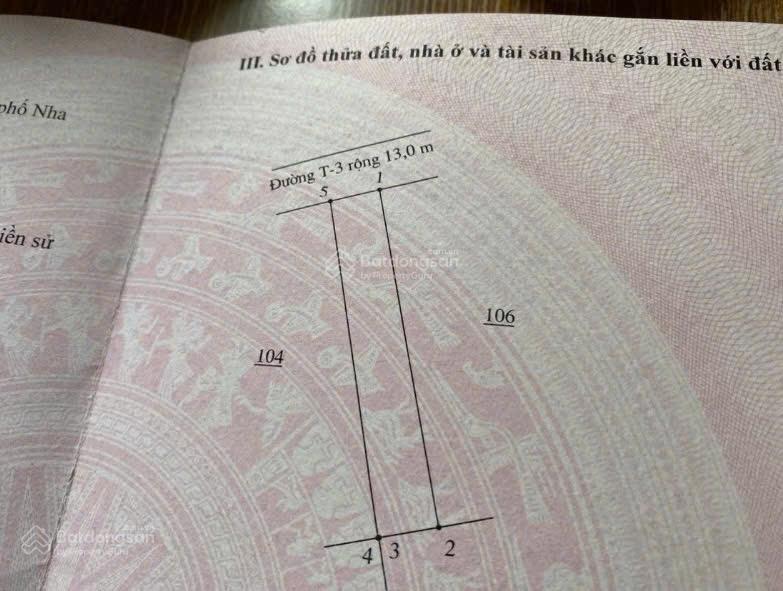 Bán lô đất an bình tân đường t3 diện tích 100,3m2 hướng tây bắc. đường rộng 13m