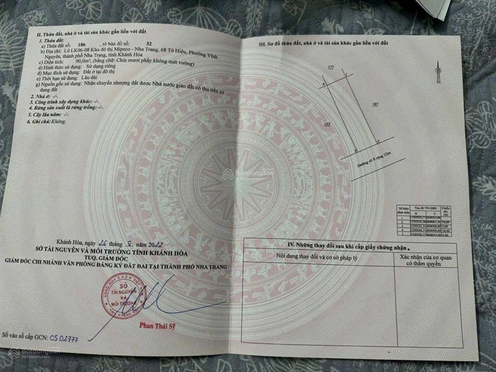 Bán đất khu đô thị mipeco vị trí đẹp, khu dân cư cao cấp khu mipeco nha trang