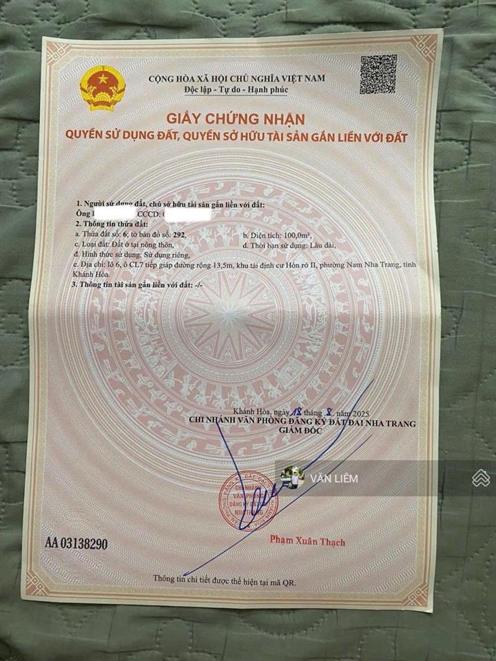 Cần tiền bán 2 lô hòn rớ 2  nam nha trang  nhánh sông  cạnh dự án sun
 0981 175 ***