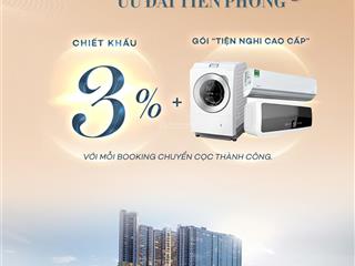 Booking tháp gió đông ck ngay 3%, tặng gói nội thất, thích hợp an cư  đầu tư cho thuê 0906 699 ***