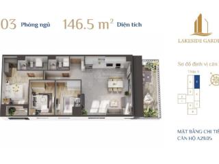 Hot siêu phẩm có 102 3n sân vườn 30m2 tại lakeside garden, view hồ phương lưu, vay miễn lãi 18t