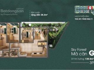 Cho thuê 3 ngủ 121,5m2 tầng cao, view biệt thự đảo giá 12 tr/tháng (nội thất cơ bản như bàn giao)