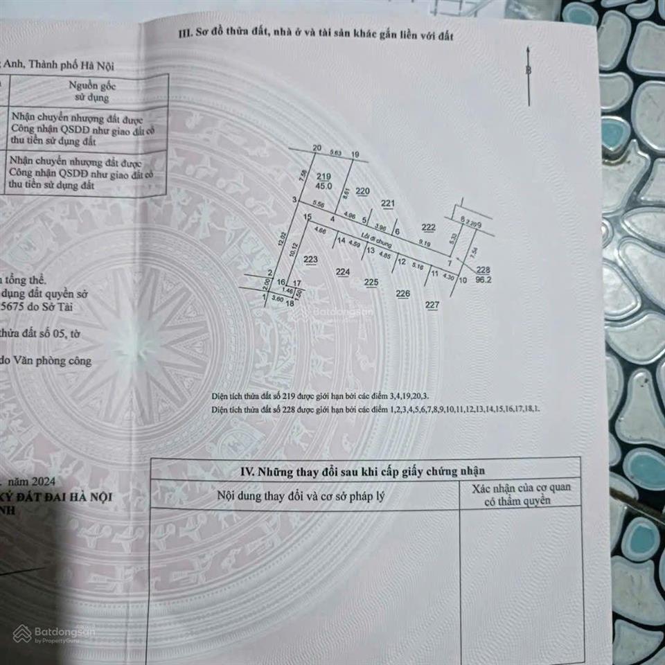 Bán đất tại thôn đông tây, xã vân nội, đông anh, hà nội, giá ưu đãi 3,2 tỷ, 45m2