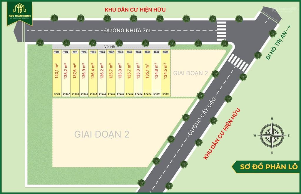 Bán đất ở, cạnh ubnd xã thanh bình, trảng bom, đồng nai